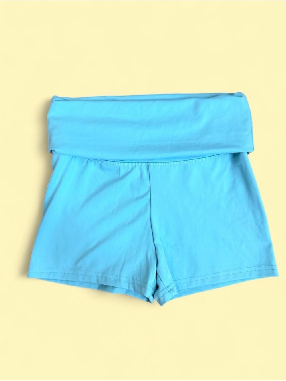 Light blue foldover NoBo shorts Sz XS